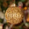 Lot De 12 Boules De Noël (D80 Mm) Diamantela Or -Village de Noel lot de 12 boules de no l d80 mm diamantela or 129010 1687520695