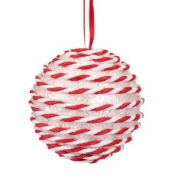 Lot De 12 Boules De Noël (D80 Mm) Emina Rouge -Village de Noel lot de 12 boules de no l d80 mm emina rouge 101797 1648042800