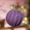Lot De 12 Boules De Noël (D80 Mm) Etincelle Violet -Village de Noel lot de 12 boules de no l d80 mm etincelle violet 116170 1658325719