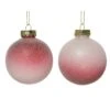Lot De 12 Boules De Noël (D80 Mm) Glacage Vieux Rose -Village de Noel lot de 12 boules de no l d80 mm glacage vieux rose 85385 1626162838