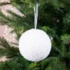 Lot De 12 Boules De Noël (D80 Mm) Organa Blanc -Village de Noel lot de 12 boules de no l d80 mm organa blanc 85391 1648042227