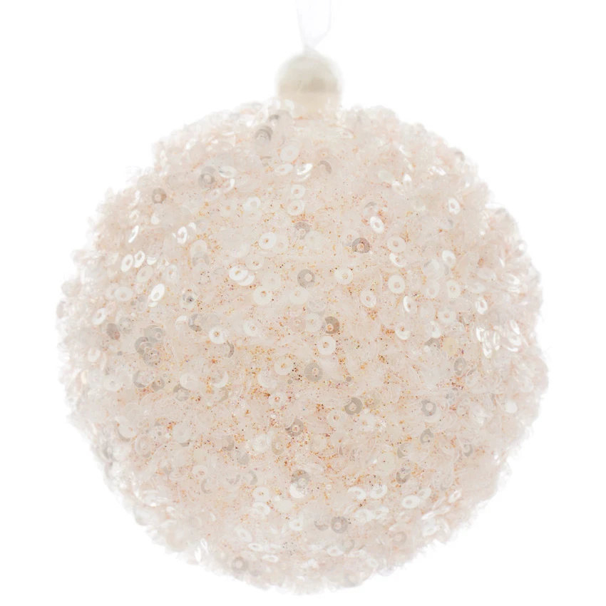 Lot De 12 Boules De Noël (D80 Mm) Fun Rose Poudré 5 Lot De 12 Boules De Noël (D80 Mm) Fun Rose Poudré – Image 3