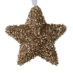 Etoile De Noël à Suspendre Oridée Marron Glacé