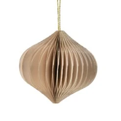 Lot De 12 Suspensions De Noël Or -Village de Noel lot de 12 suspension papier 80mm fm a 129766 1690464900