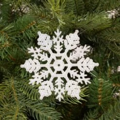 Lot De 12 étoiles De Noël à Suspendre Morzine Blanc -Village de Noel lot de 12 toiles de no l suspendre morzine blanc 25192 1648198396