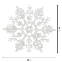 Lot De 12 étoiles De Noël à Suspendre Morzine Blanc -Village de Noel lot de 12 toiles de no l suspendre morzine blanc 25192 1648198420