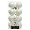 Lot De 16 Boules De Noël (D40 Mm) Alpine Blanc Irisé -Village de Noel lot de 16 boules de no l d40 mm alpine blanc iris 24868 1667486723