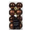 Lot De 16 Boules De Noël (D40 Mm) Alpine Brun Café -Village de Noel lot de 16 boules de no l d40 mm alpine brun caf 128448 1694427904