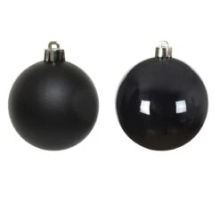 Lot De 16 Boules De Noël (D40 Mm) Alpine Noir -Village de Noel lot de 16 boules de no l d40 mm alpine noir 70400 1659356666