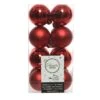 Lot De 16 Boules De Noël (D40 Mm) Alpine Rouge -Village de Noel lot de 16 boules de no l d40 mm alpine rouge 24787 1659340905