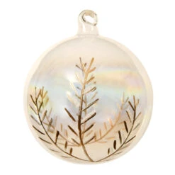 Lot De 2 Boules De Noël En Verre (D100 Mm) Vreli Transparent