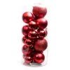 Lot De 20 Boules De Noël Assorties New Alpine Rouge -Village de Noel lot de 20 boules de no l assorties new alpine rouge 130109 1695633137