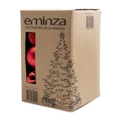 Lot De 20 Boules De Noël Assorties New Alpine Rouge -Village de Noel lot de 20 boules de no l assorties new alpine rouge 130109 1695633206