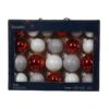 Lot De 21 Boules De Noël (D70 Mm) Cristal En Verre Rouge -Village de Noel lot de 21 boules de no l d70 mm cristal en verre rouge 128862 1694426476