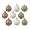 Lot De 21 Boules De Noël (D70 Mm) Cristal En Verre Perle -Village de Noel lot de 21 cristal boule verre email paillettes 128866 1685437733