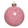 Lot De 3 Boules De Noël En Verre (D80 Mm) Rosy Rose Poudré -Village de Noel lot de 3 boules de no l d80 mm rosy rose poudr 115741 1680513613