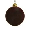 Lot De 3 Boules De Noël (D80 Mm) Steffy Bordeaux -Village de Noel lot de 3 boules de no l d80 mm steffy bordeaux 70769 1670577190