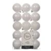 Lot De 30 Boules De Noël (D60 Mm) Alpine Blanc -Village de Noel lot de 30 boule incassable brillant mat paillettes mix dia6 00cm blanc d hiver alpine 115618 1653985179
