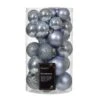 Lot De 30 Boules De Noël Alpine Assorties Bleu Vaporeux -Village de Noel lot de 30 boules de no l alpine assorties bleu vaporeux 128774 1694432135