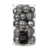 Lot De 30 Boules De Noël Alpine Assorties Gris Marbre -Village de Noel lot de 30 boules de no l alpine assorties gris marbre 128777 1694432215