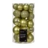 Lot De 30 Boules De Noël Alpine Assorties Pistache