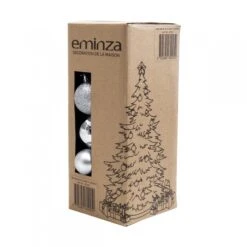 Lot De 30 Boules De Noël Assorties New Alpine Argent -Village de Noel lot de 30 boules de no l assorties new alpine argent 130106 1695631845