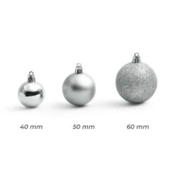 Lot De 30 Boules De Noël Assorties New Alpine Argent -Village de Noel lot de 30 boules de no l assorties new alpine argent 130106 1695712920