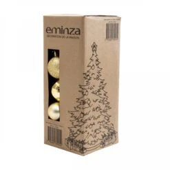 Lot De 30 Boules De Noël Assorties New Alpine Or -Village de Noel lot de 30 boules de no l assorties new alpine or 130105 1695632116