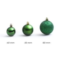 Lot De 30 Boules De Noël Assorties New Alpine Vert Sapin -Village de Noel lot de 30 boules de no l assorties new alpine vert sapin 130107 1695715550