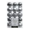 Lot De 30 Boules De Noël (D60 Mm) Alpine Argent -Village de Noel lot de 30 boules de no l d60 mm alpine argent 40755 1694443449