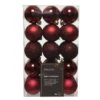 Lot De 30 Boules De Noël (D60 Mm) Alpine Bordeaux -Village de Noel lot de 30 boules de no l d60 mm alpine bordeaux 115861 1694443529