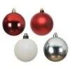 Lot De 30 Boules De Noël (D60 Mm) Alpine Multi Blanc / Rouge -Village de Noel lot de 30 boules de no l d60 mm alpine multi blanc rouge 40747 1623310857