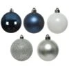 Lot De 30 Boules De Noël (D60 Mm) Alpine Multi Bleu Nuit -Village de Noel lot de 30 boules de no l d60 mm alpine multi bleu nuit 101038 1626179645