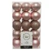 Lot De 30 Boules De Noël (D60 Mm) Alpine Rose Poudré -Village de Noel lot de 30 boules de no l d60 mm alpine rose poudr 100558 1694443692
