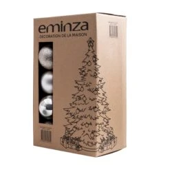 Lot De 30 Boules De Noël (D80 Mm) New Alpine Perle -Village de Noel lot de 30 boules de no l d80 mm new alpine perle 130102 1695630885