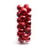 Lot De 30 Boules De Noël (D80 Mm) New Alpine Rouge -Village de Noel lot de 30 boules de no l d80 mm new alpine rouge 130097 1695630306