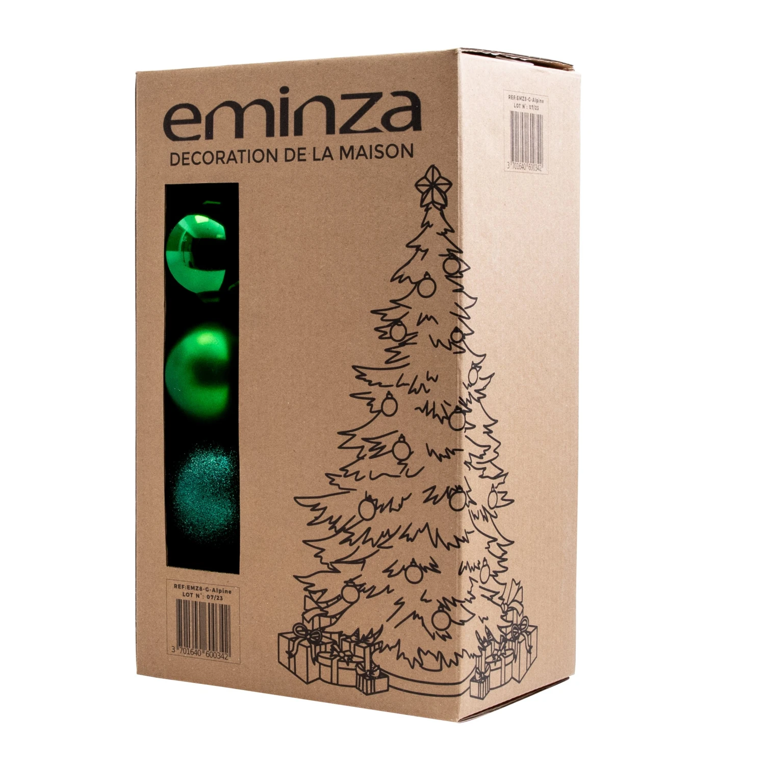 Lot De 30 Boules De Noël (D80 Mm) New Alpine Vert Sapin 5 Lot De 30 Boules De Noël (D80 Mm) New Alpine Vert Sapin – Image 3