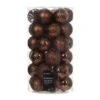 Lot De 37 Boules De Noël (D60 Mm) Alpine Mix Brun Café -Village de Noel lot de 37 boules de no l d60 mm alpine mix brun caf 128874 1694426849