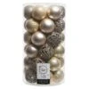 Lot De 37 Boules De Noël (D60 Mm) Alpine Mix Perle -Village de Noel lot de 37 boules de no l d60 mm alpine mix perle 62412 1694440013