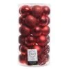 Lot De 37 Boules De Noël (D60 Mm) Alpine Mix Rouge -Village de Noel lot de 37 boules de no l d60 mm alpine mix rouge 62410 1694440717