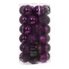 Lot De 37 Boules De Noël (D60 Mm) Alpine Mix Violet -Village de Noel lot de 37 boules de no l d60 mm alpine mix violet 128881 1694433069