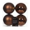 Lot De 4 Boules De Noël (D100 Mm) Alpine Brun Café -Village de Noel lot de 4 alpine boules espresso d 10 cm 128685 1686315979