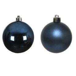 Lot De 4 Boules De Noël (D100 Mm) Alpine Bleu Nuit 7 Lot De 4 Boules De Noël (D100 Mm) Alpine Bleu Nuit -Village de Noel lot de 4 boules de no l d100 mm alpine bleu nuit 54051 1659339042