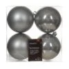 Lot De 4 Boules De Noël (D100 Mm) Alpine Gris Marbre -Village de Noel lot de 4 boules de no l d100 mm alpine gris marbre 128690 1694433217