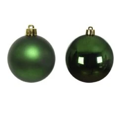 Lot De 4 Boules De Noël (D100 Mm) Alpine Vert Sapin -Village de Noel lot de 4 boules de no l d100 mm alpine vert sapin 54052 1647962231