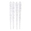 Lot De 4 Stalactites De Noël à Suspendre Brillent Dans Le Noir Gris -Village de Noel lot de 4 stalactite plastique glow in the dark 128402 1685526283