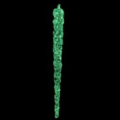 Lot De 4 Stalactites De Noël à Suspendre Brillent Dans Le Noir Gris -Village de Noel lot de 4 stalactite plastique glow in the dark 128402 1685526289