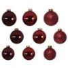 Lot De 42 Boules De Noël En Verre (D70 Mm) (D60 Mm) (D50 Mm) Domeona Rouge / Bordeaux -Village de Noel lot de 42 boules de no l d70 mm d60 mm d50 mm en verre domeona rouge bordeaux 101860 1648040921