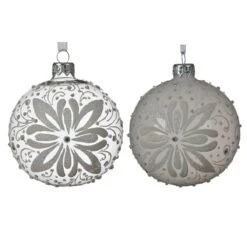 Lot De 6 Boules De Noël En Verre (D80 Mm) Ivanie Transparent