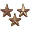 Lot De 6 étoiles De Noël à Suspendre Alpine Brun Gingembre -Village de Noel lot de 6 alpine etoile brun gingembre 128534 1686054543